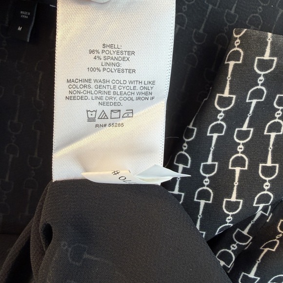 Express Camisole Tank Top Womens M Black White Horse Bit Buckle Design Loose Fit - Picture 9 of 10